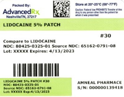 Lidocaine Patch 80425-0325-01.jpg label 1 - Lidocaine Patch 80425 0325 01